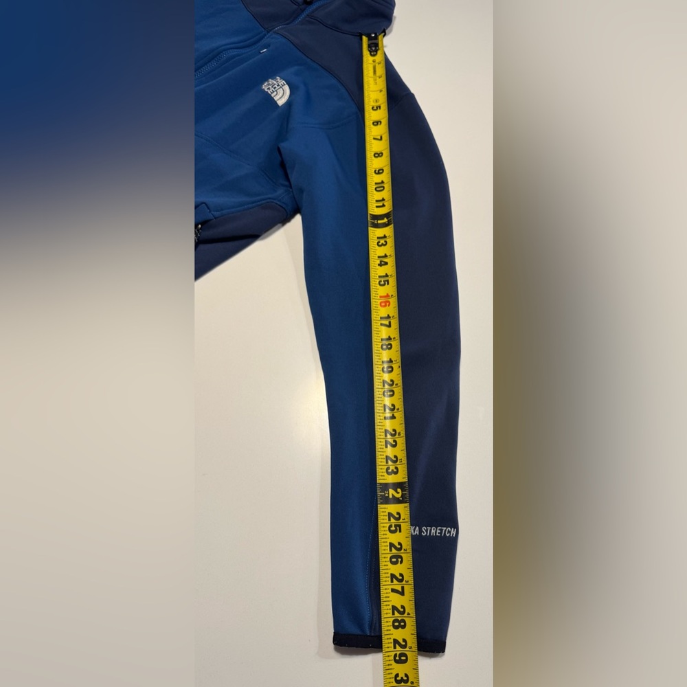 The North Face Jacket Mens Medium Blue TKA Stretch Full Zip Soft-shell Fleece - Picture 10 of 10